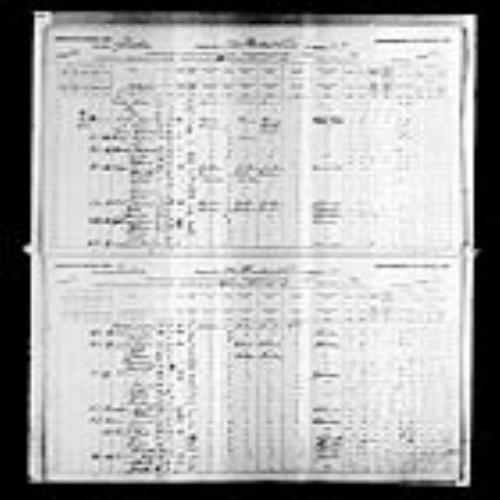 Digitized page of Census of Canada, 1891, Page number 20-21, for Edward Leger