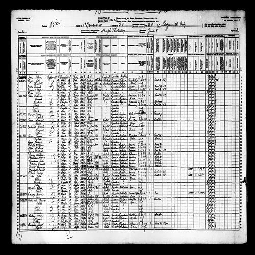 Digitized page of Census of Canada, 1911, Page number 22, for Anne Conway