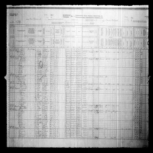 Digitized page of Census of Canada, 1911, Page number 15, for Henry Loger