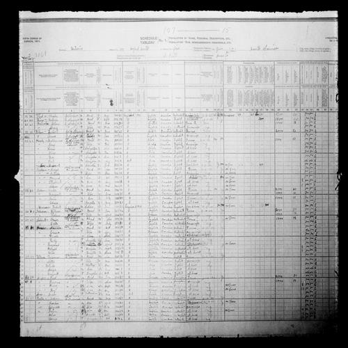 Digitized page of Census of Canada, 1911, Page number 3, for Ruby Pearce