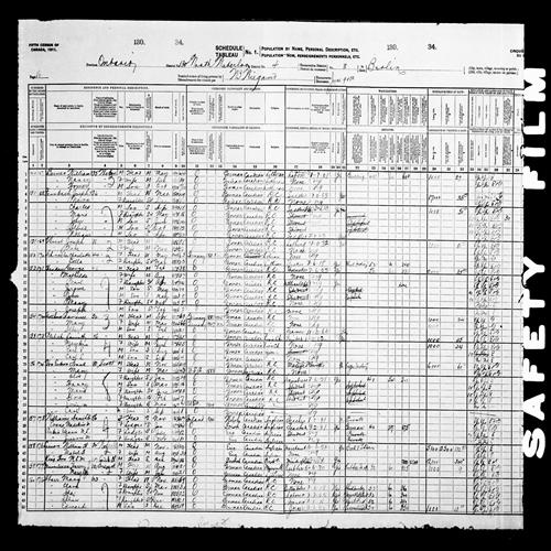 Digitized page of Census of Canada, 1911, Page number 16, for Hon W L M King