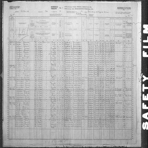 Digitized page of Census of the Prairie Provinces, 1916, Page number 14, for Joseph Harp