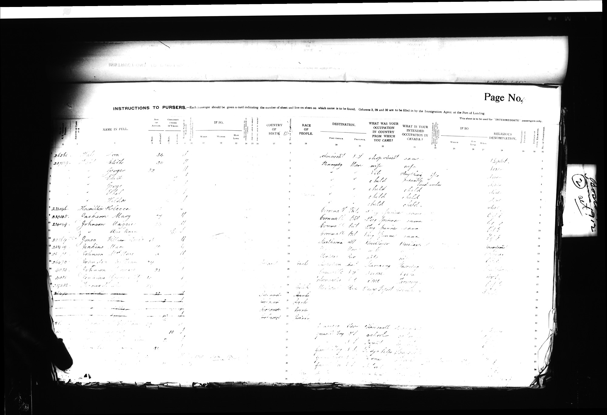 Digitized page of Passenger Lists for Image No.: CANIMM1913PLIST_0000406960-00139