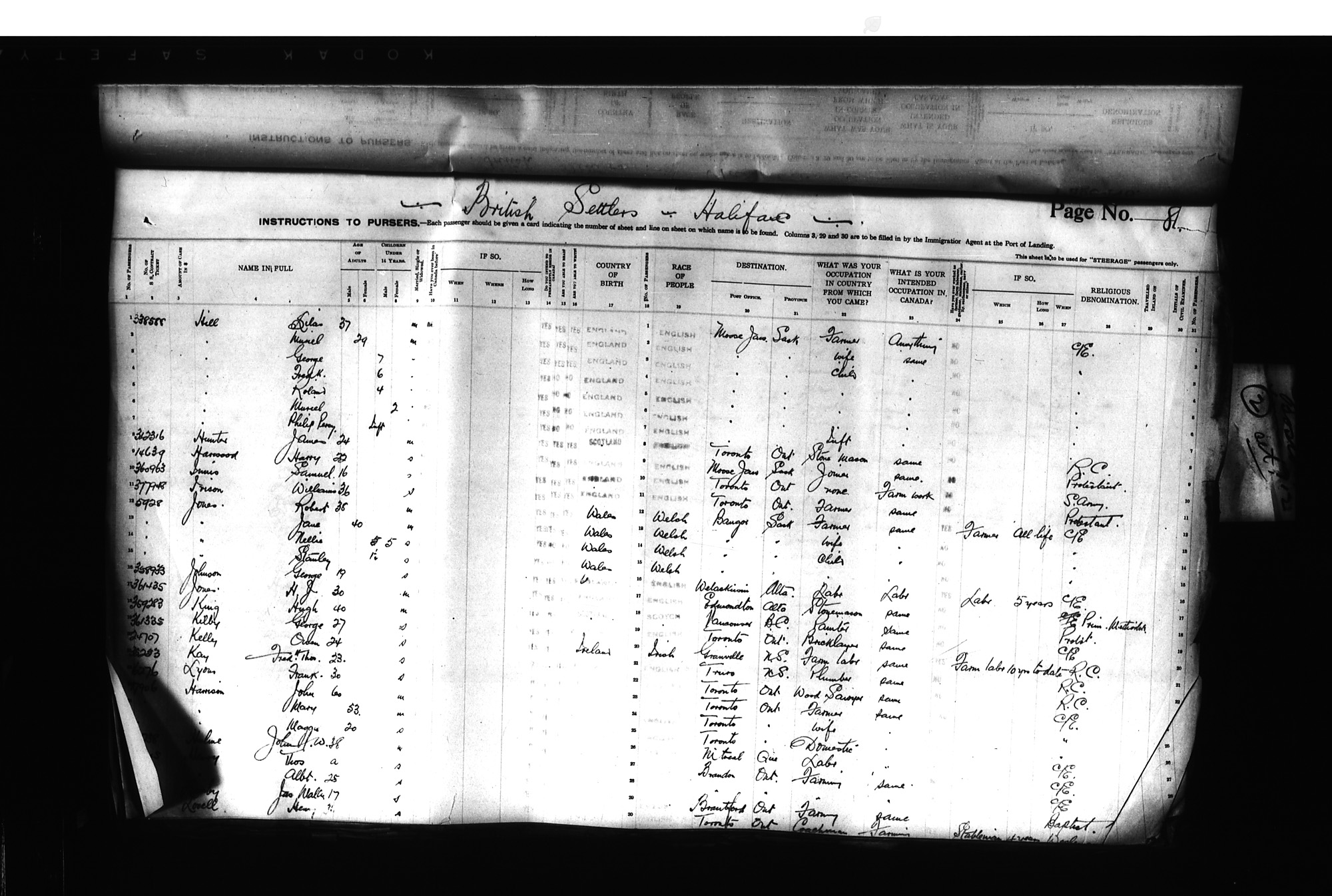 Digitized page of Passenger Lists for Image No.: CANIMM1913PLIST_0000406960-00163