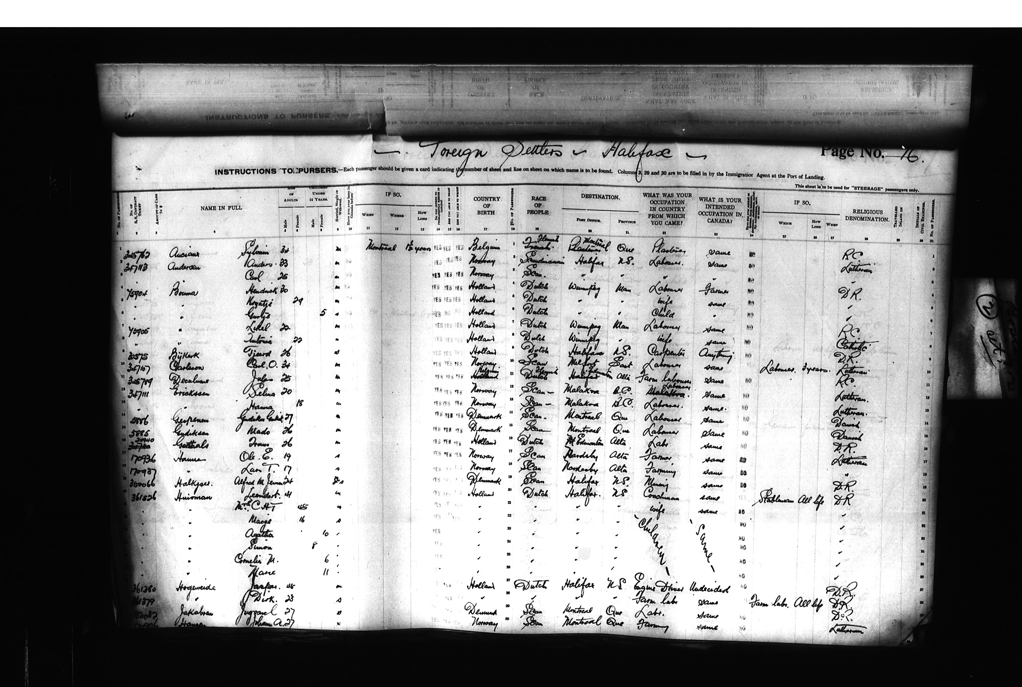 Digitized page of Passenger Lists for Image No.: CANIMM1913PLIST_0000406960-00171