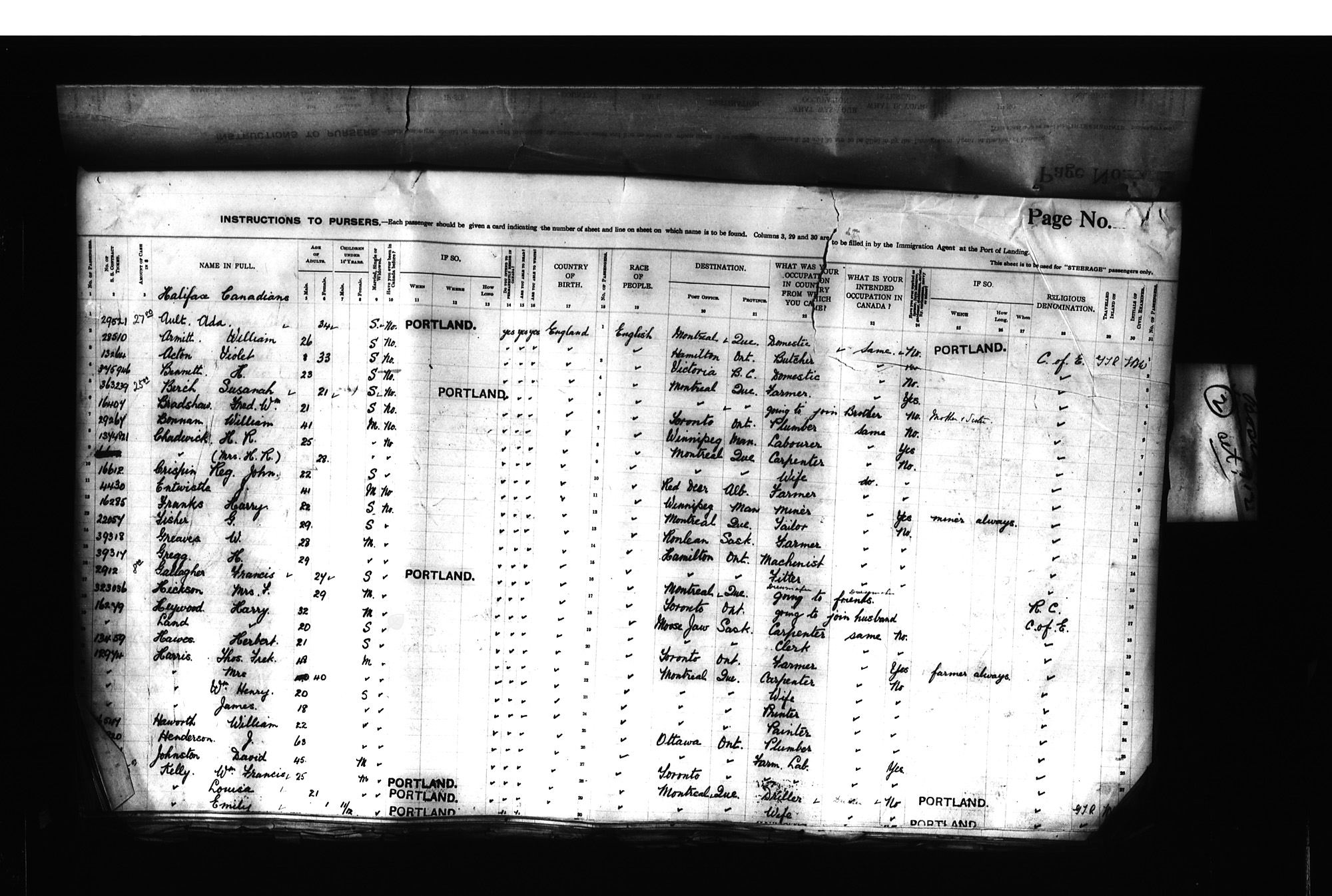 Digitized page of Passenger Lists for Image No.: CANIMM1913PLIST_0000406960-00212