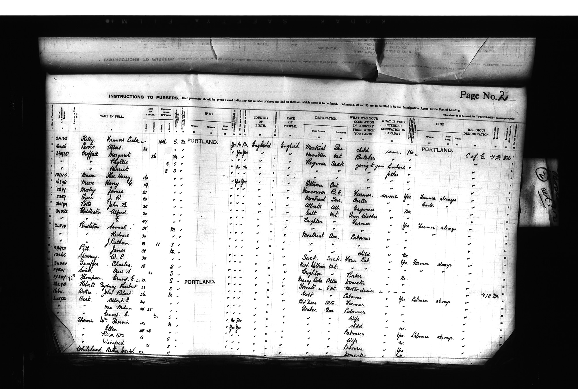 Digitized page of Passenger Lists for Image No.: CANIMM1913PLIST_0000406960-00213