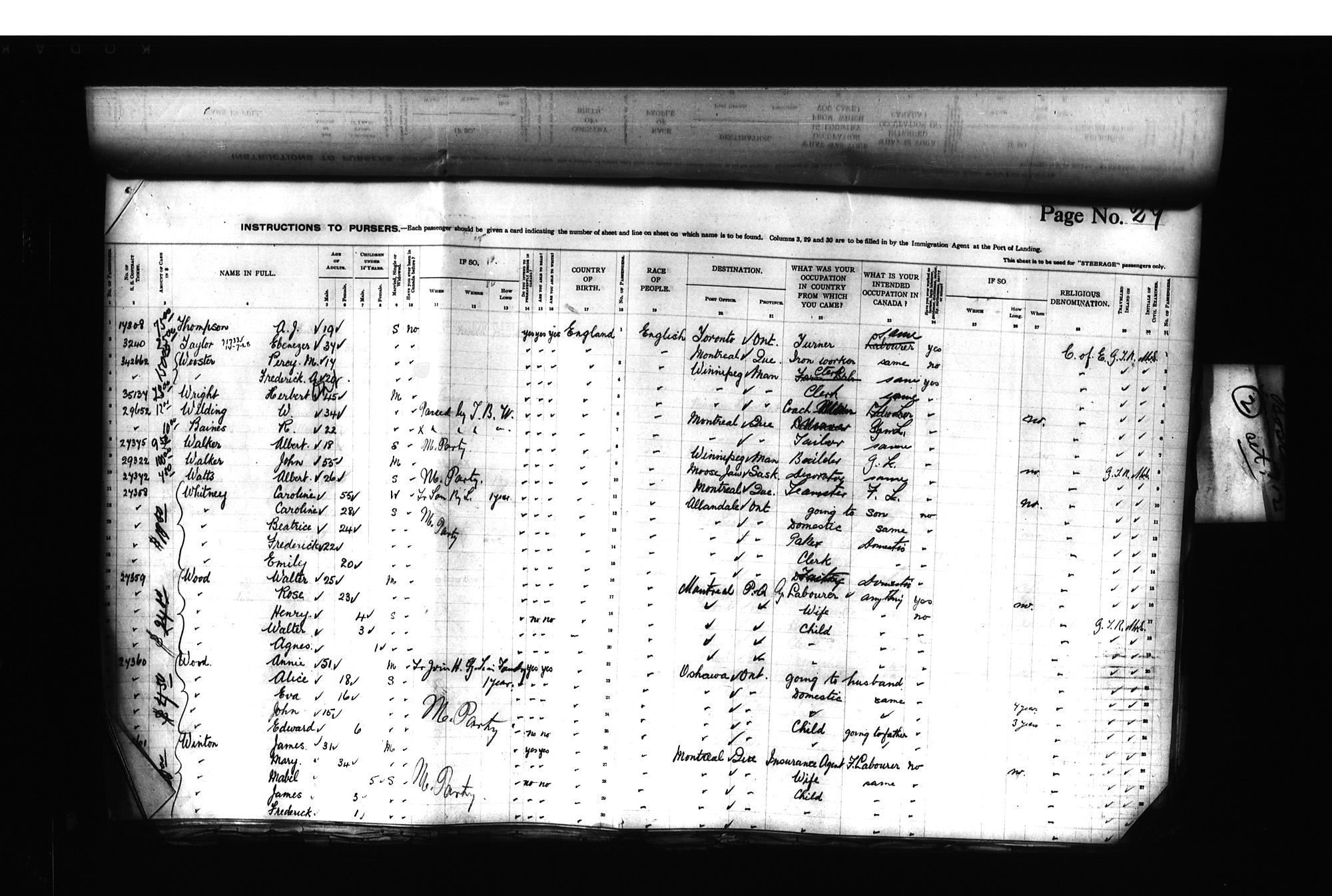Digitized page of Passenger Lists for Image No.: CANIMM1913PLIST_0000406960-00241