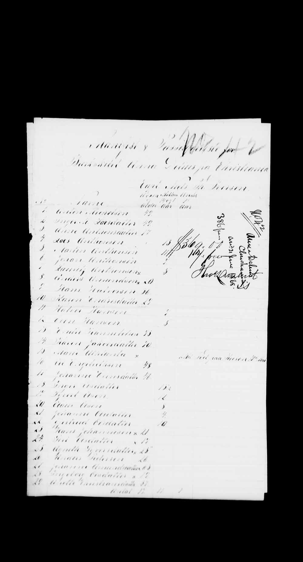 Digitized page of Passenger Lists for Image No.: e003530334