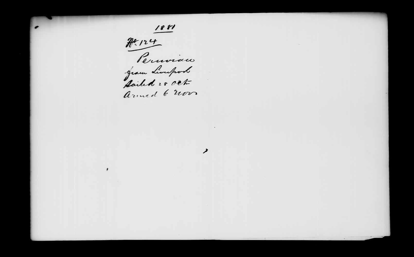 Digitized page of Passenger Lists for Image No.: e003541219