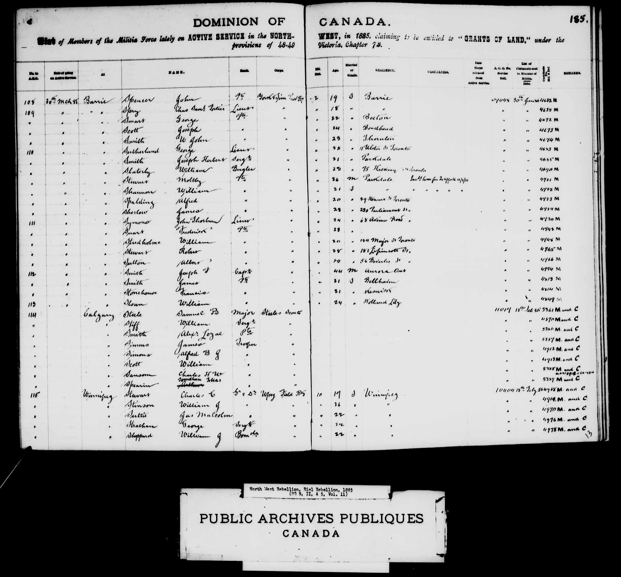 Digitized page of Medals, Honours and Awards for Image No.: e008683739