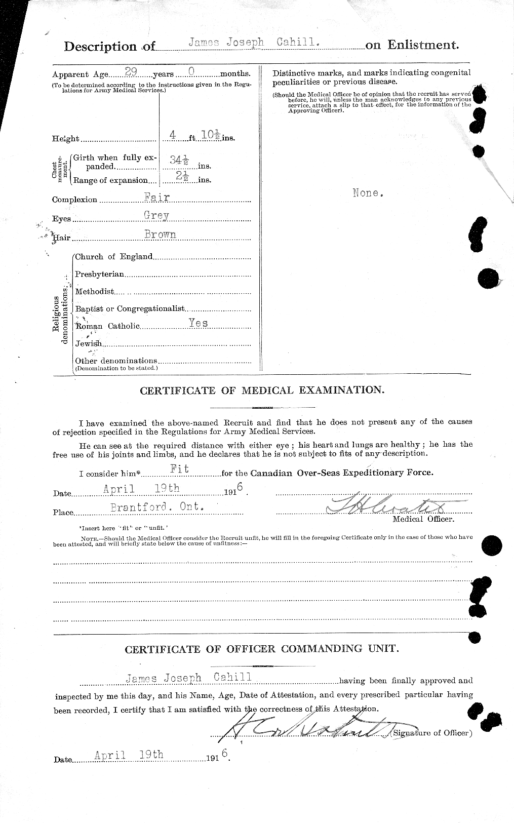 Personnel Records of the First World War - CEF 000250b