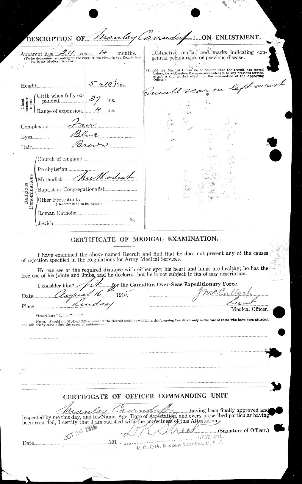 Personnel Records of the First World War - CEF 000425b