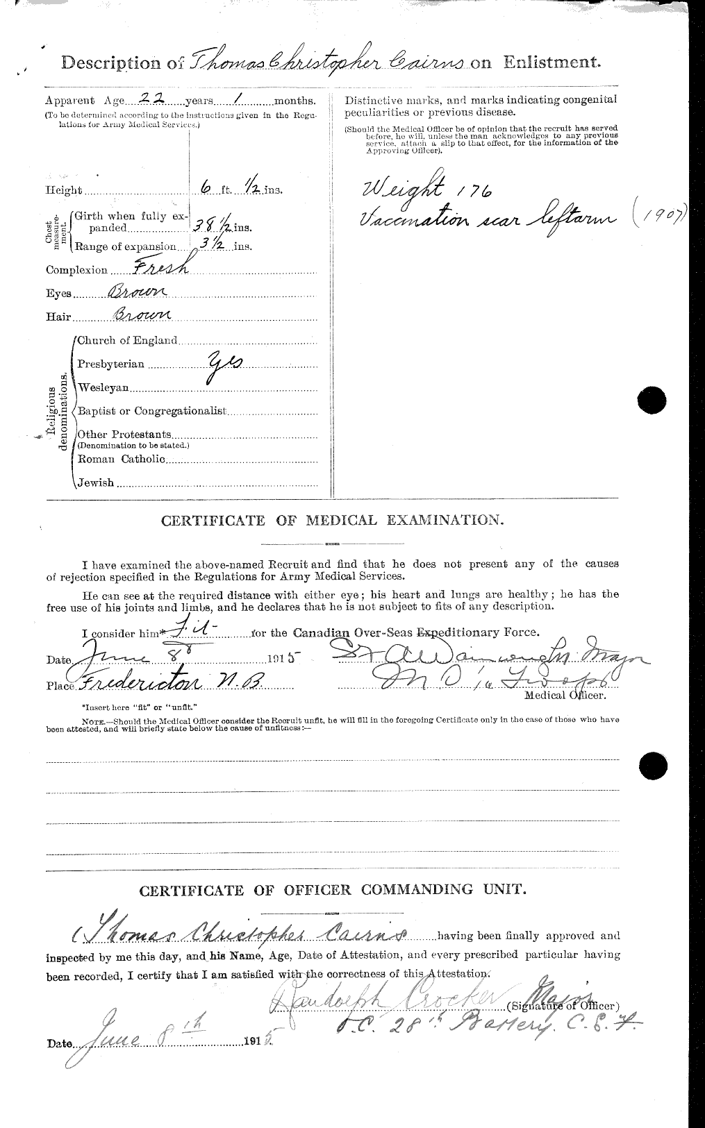 Personnel Records of the First World War - CEF 000524b