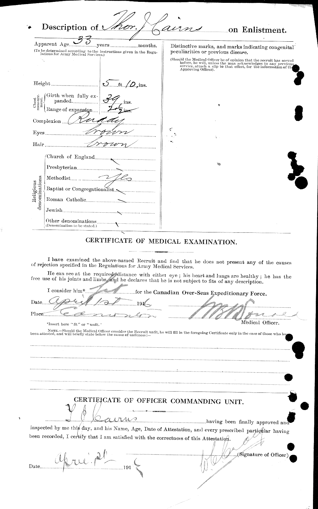 Personnel Records of the First World War - CEF 000527b