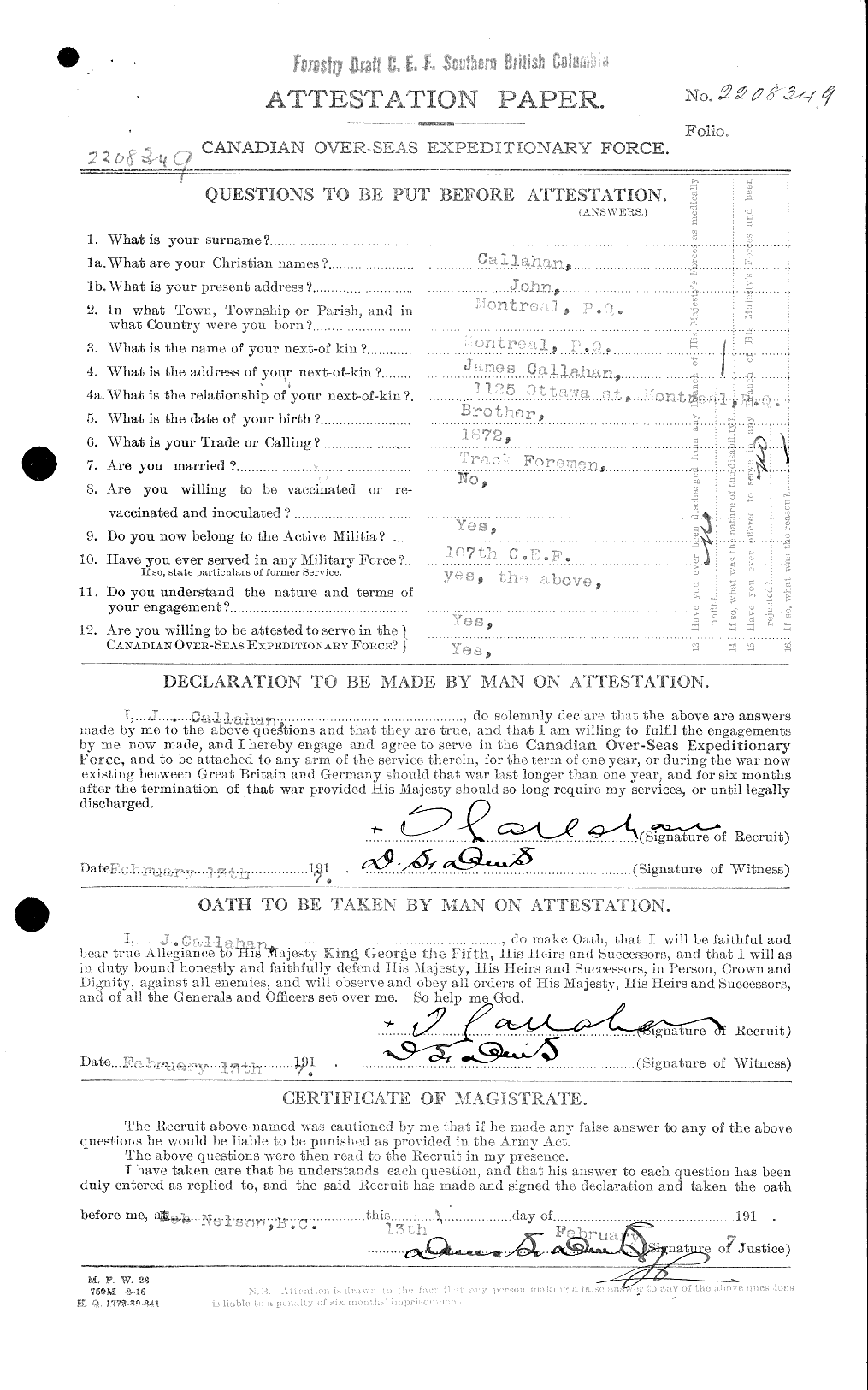 Personnel Records of the First World War - CEF 000621a