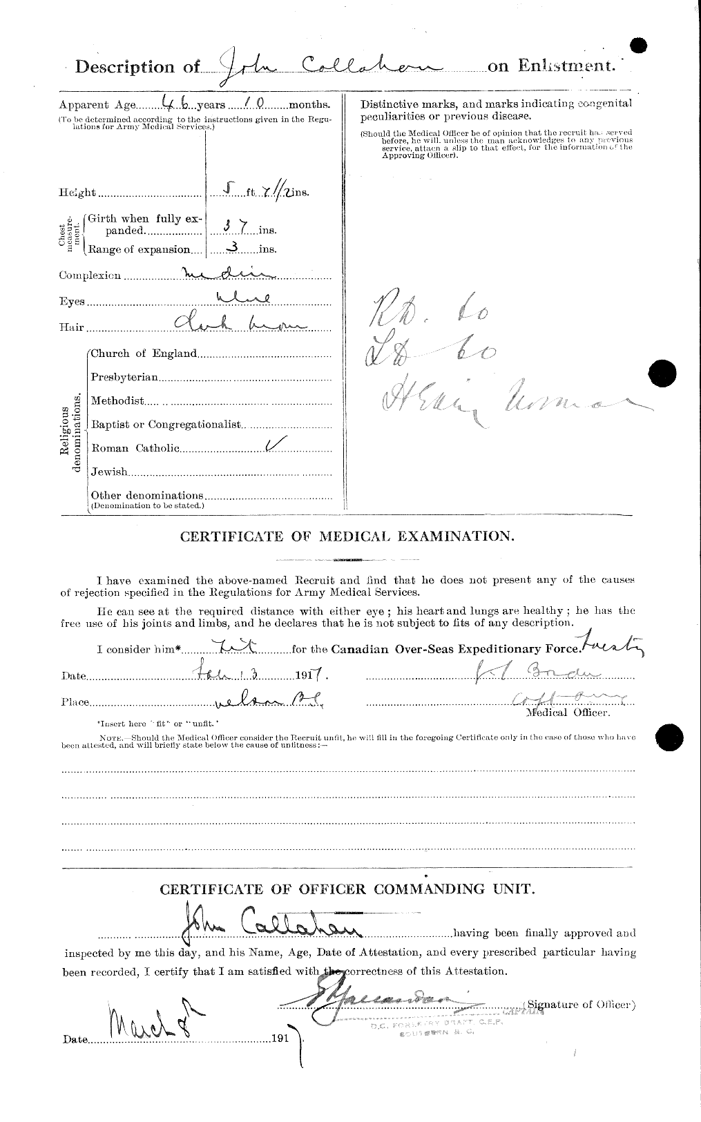 Personnel Records of the First World War - CEF 000621b