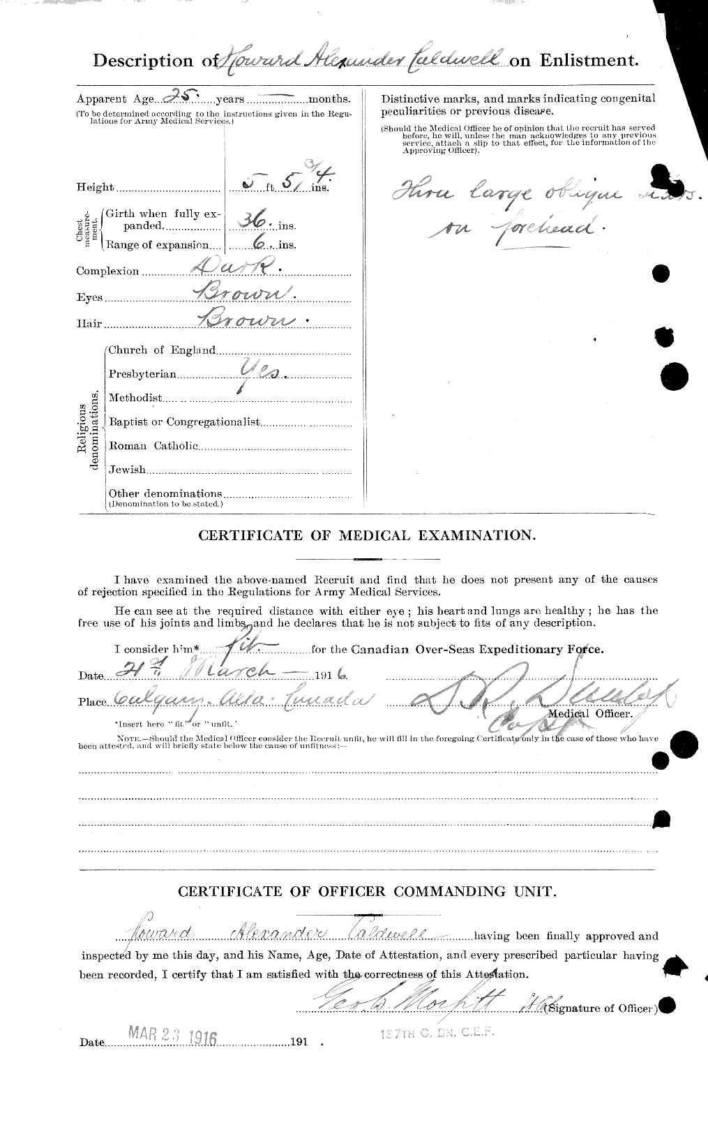 Personnel Records of the First World War - CEF 001058b