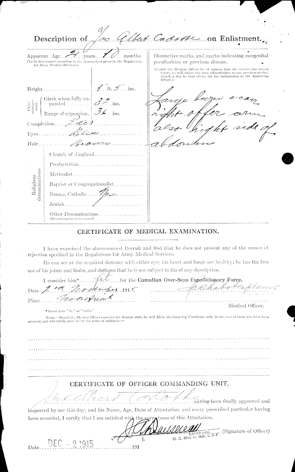 Personnel Records of the First World War - CEF 001682b