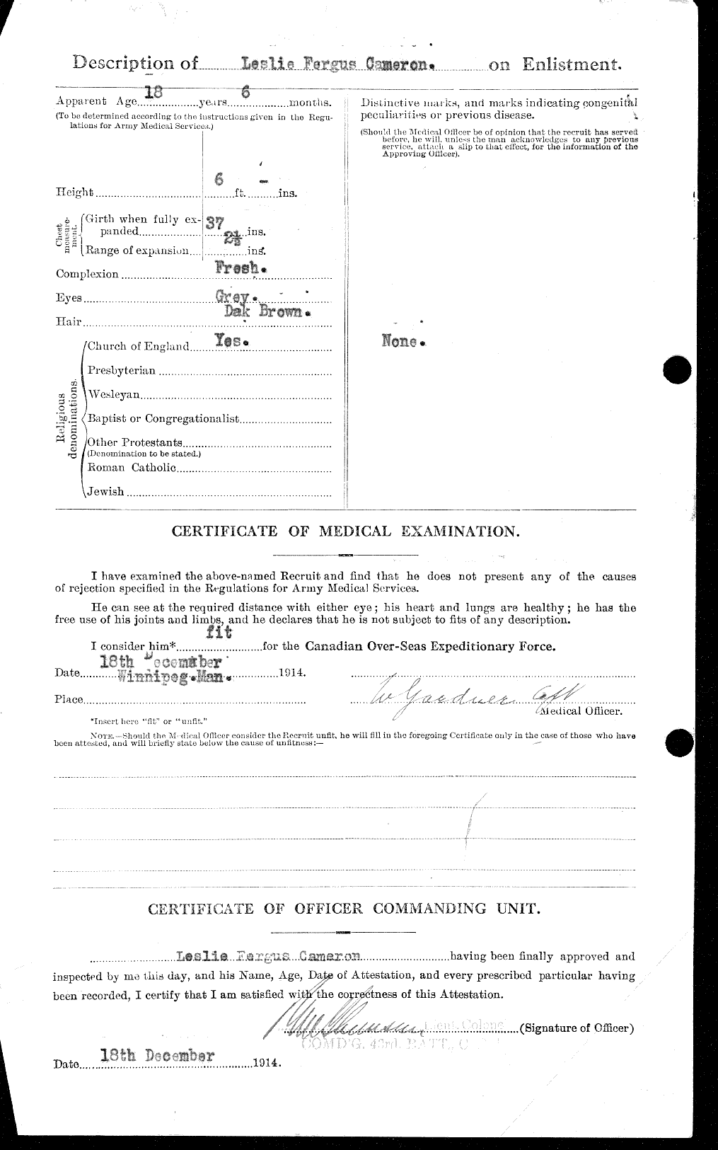 Personnel Records of the First World War - CEF 002394b