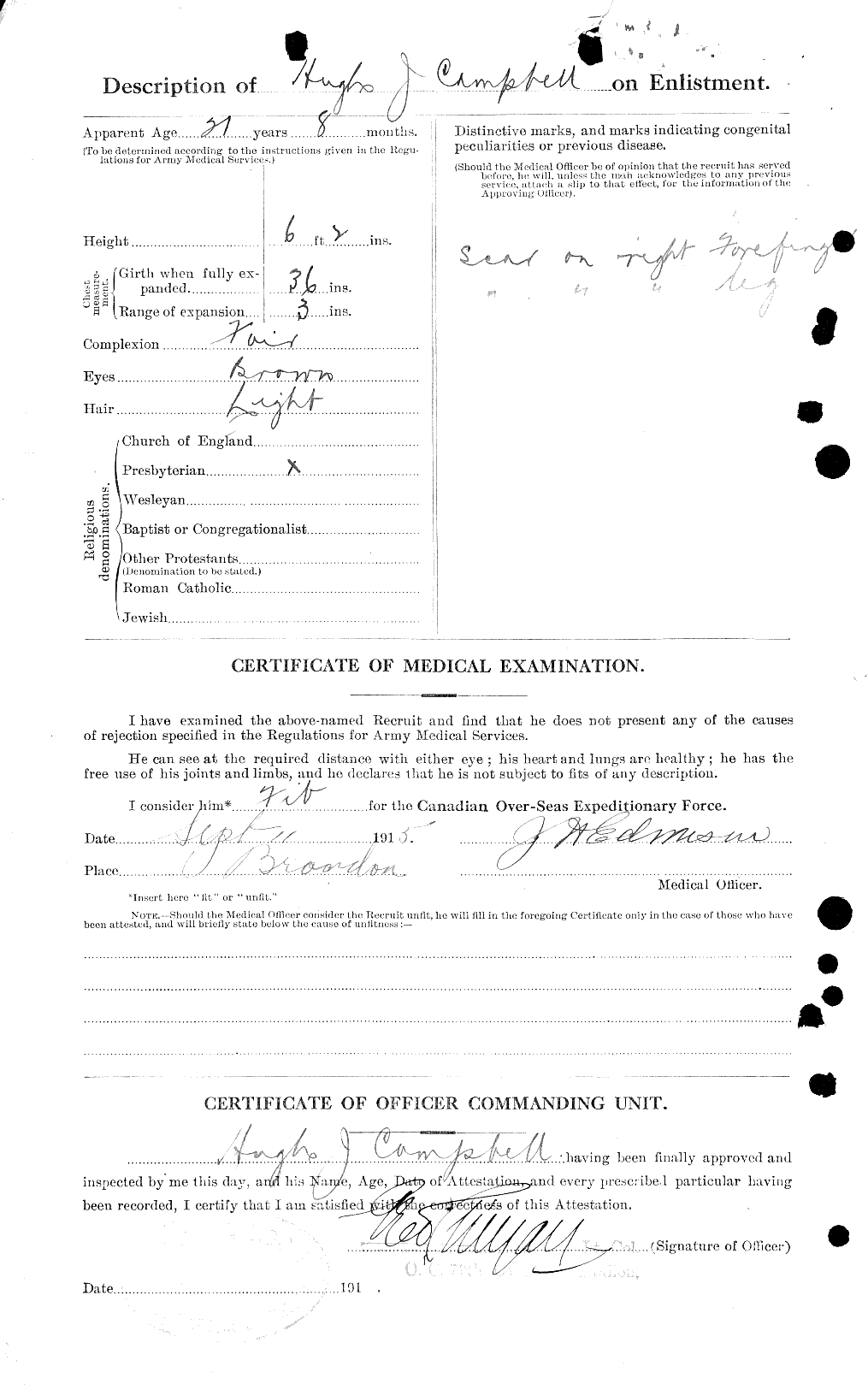 Personnel Records of the First World War - CEF 002732b
