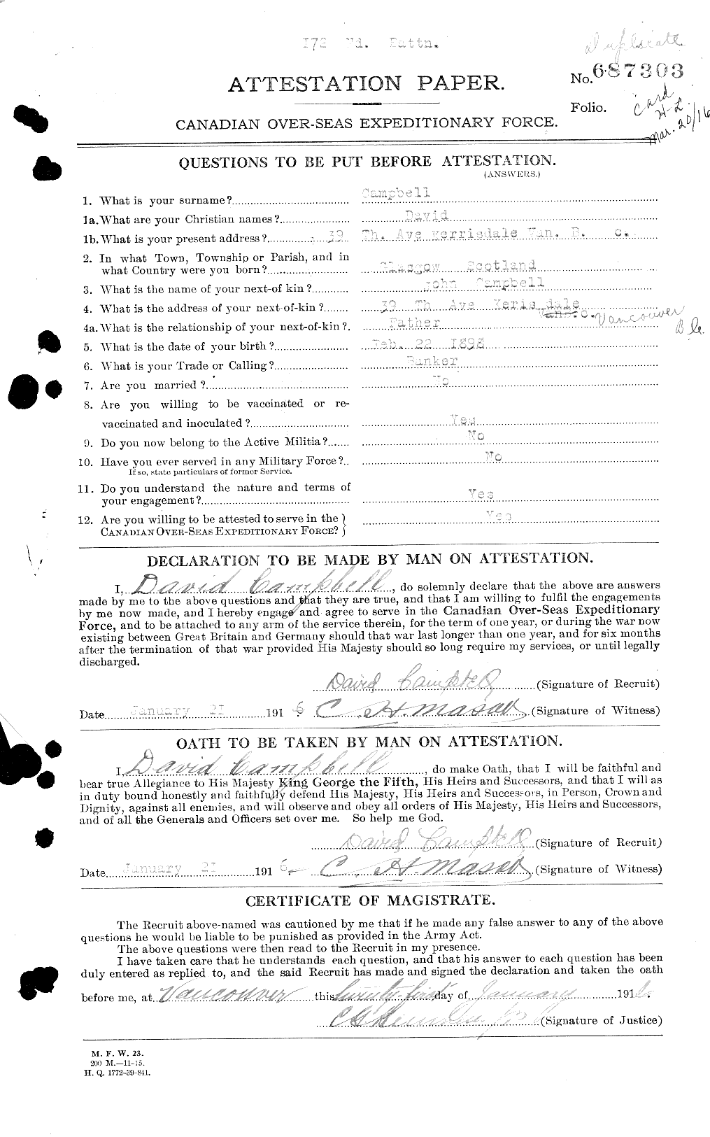 Personnel Records of the First World War - CEF 003529a