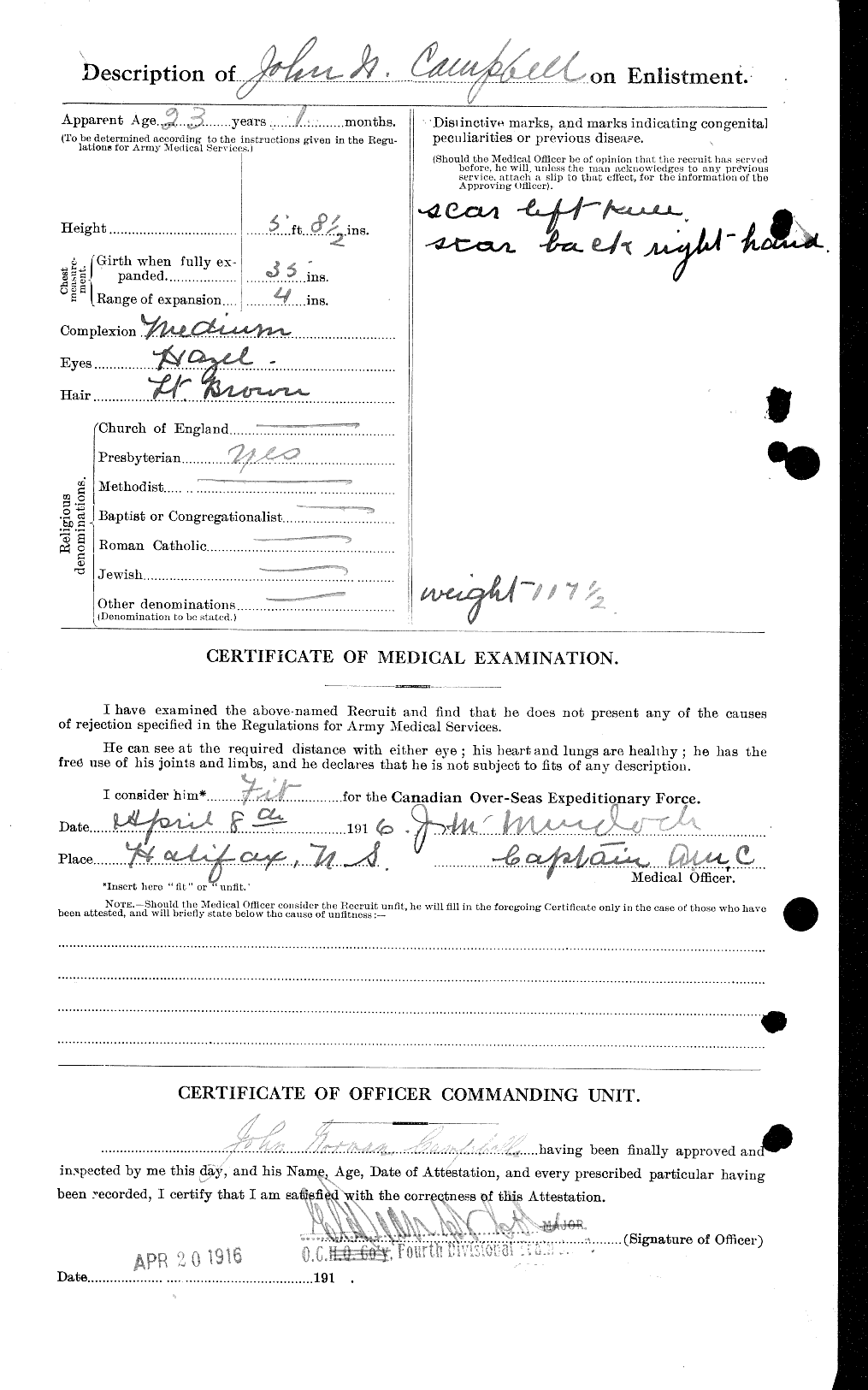 Personnel Records of the First World War - CEF 003771b