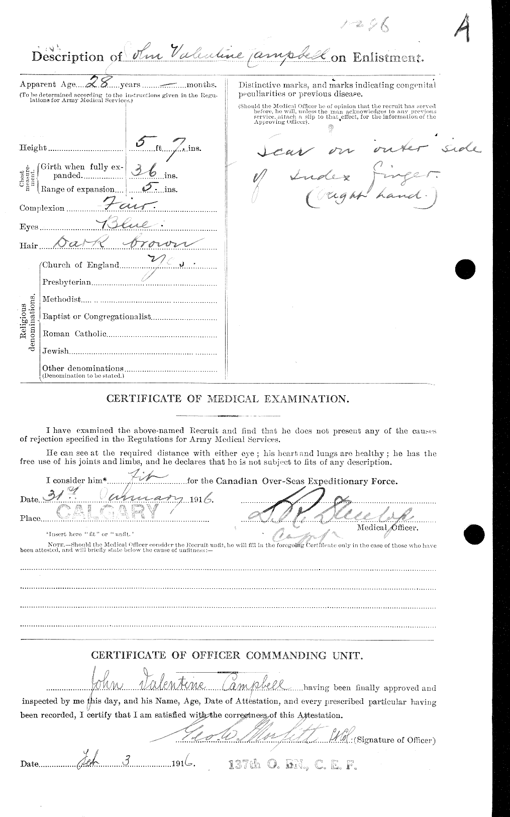 Personnel Records of the First World War - CEF 003797b