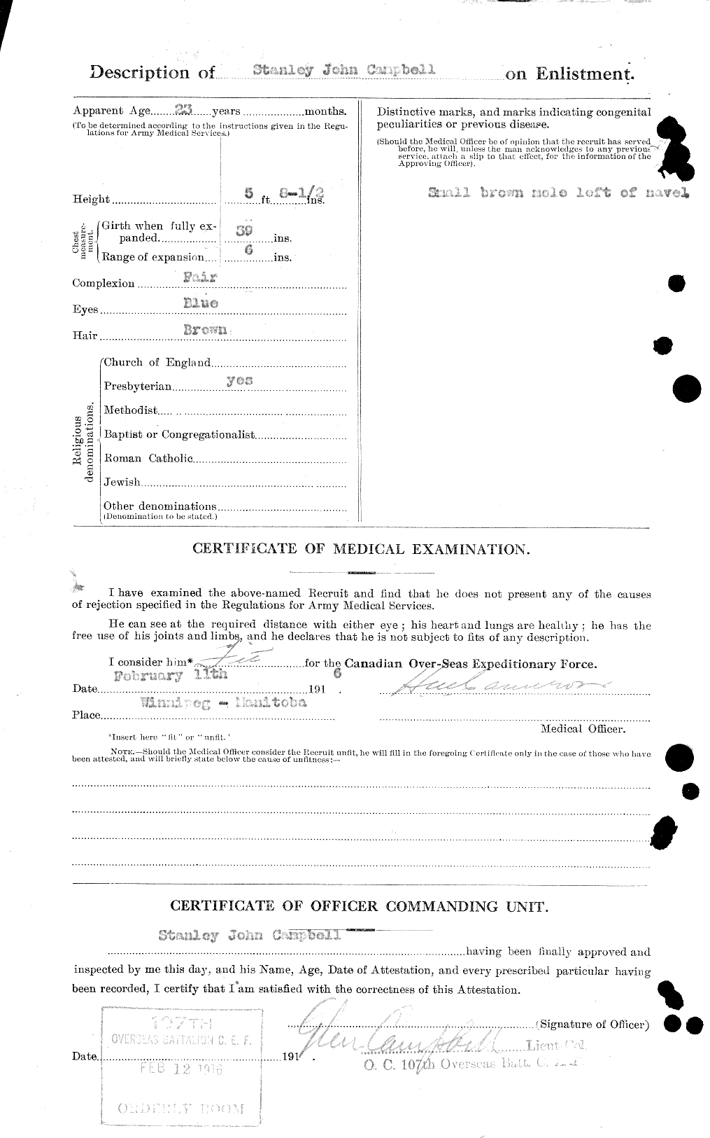 Personnel Records of the First World War - CEF 003982b