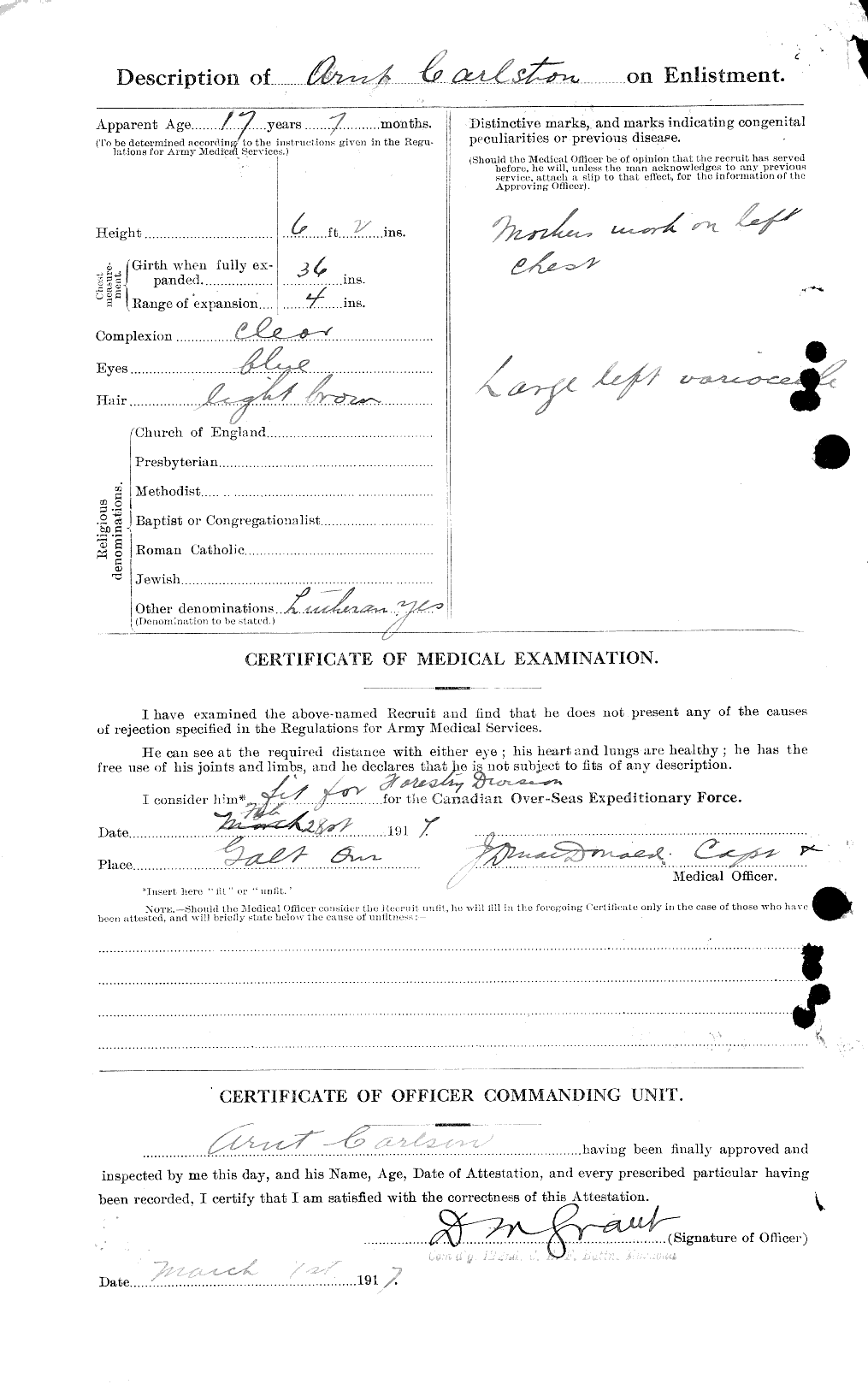 Personnel Records of the First World War - CEF 004481b