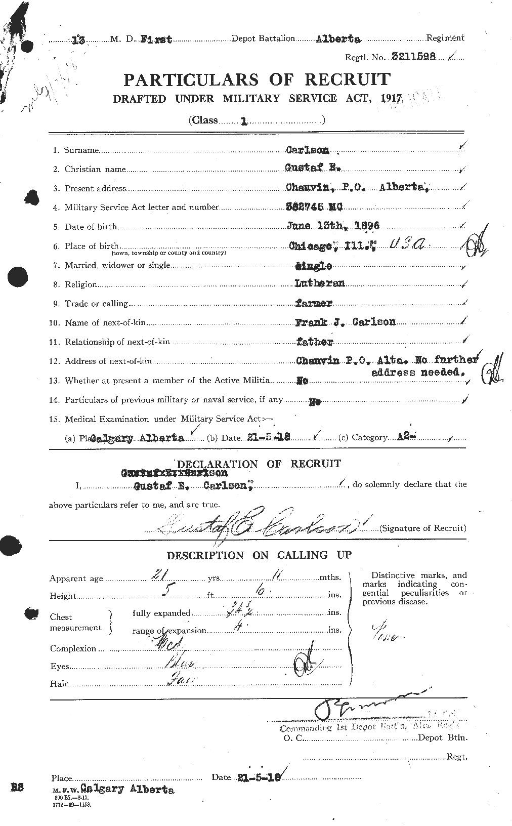 Personnel Records of the First World War - CEF 004549a