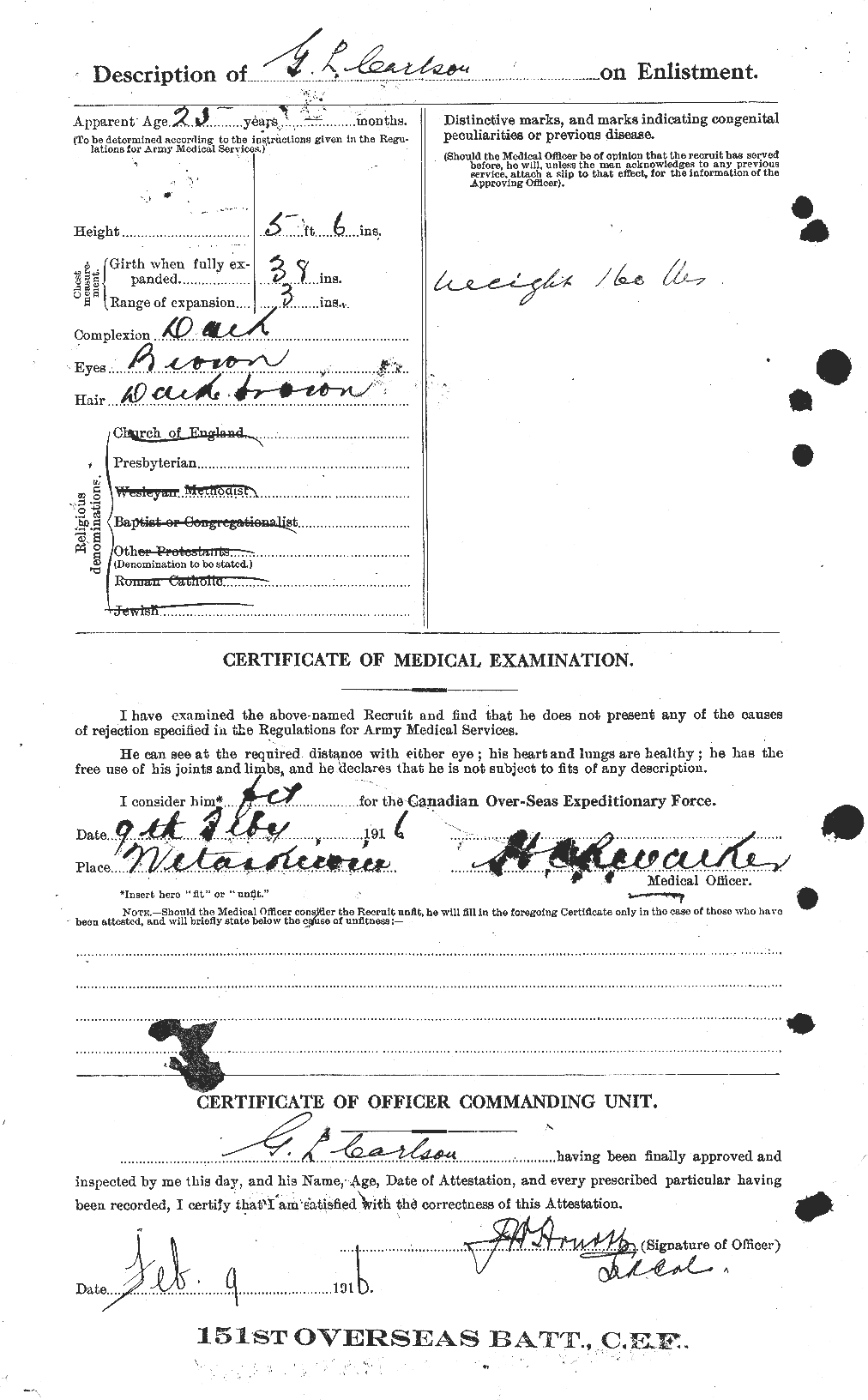 Personnel Records of the First World War - CEF 004552b