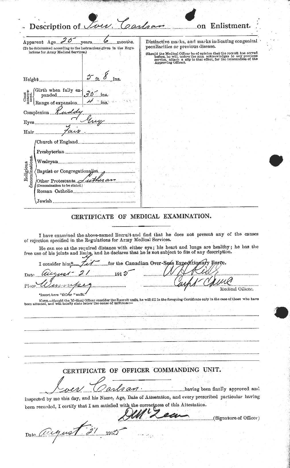 Personnel Records of the First World War - CEF 004563b