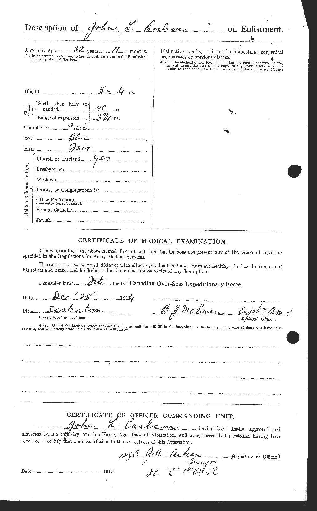 Personnel Records of the First World War - CEF 004572b