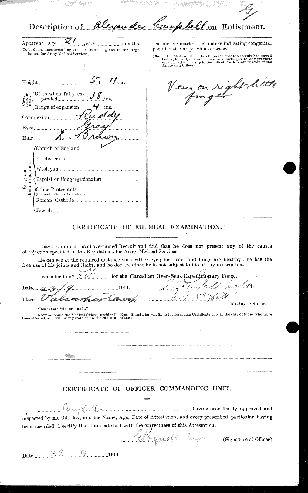 Personnel Records of the First World War - CEF 004884b