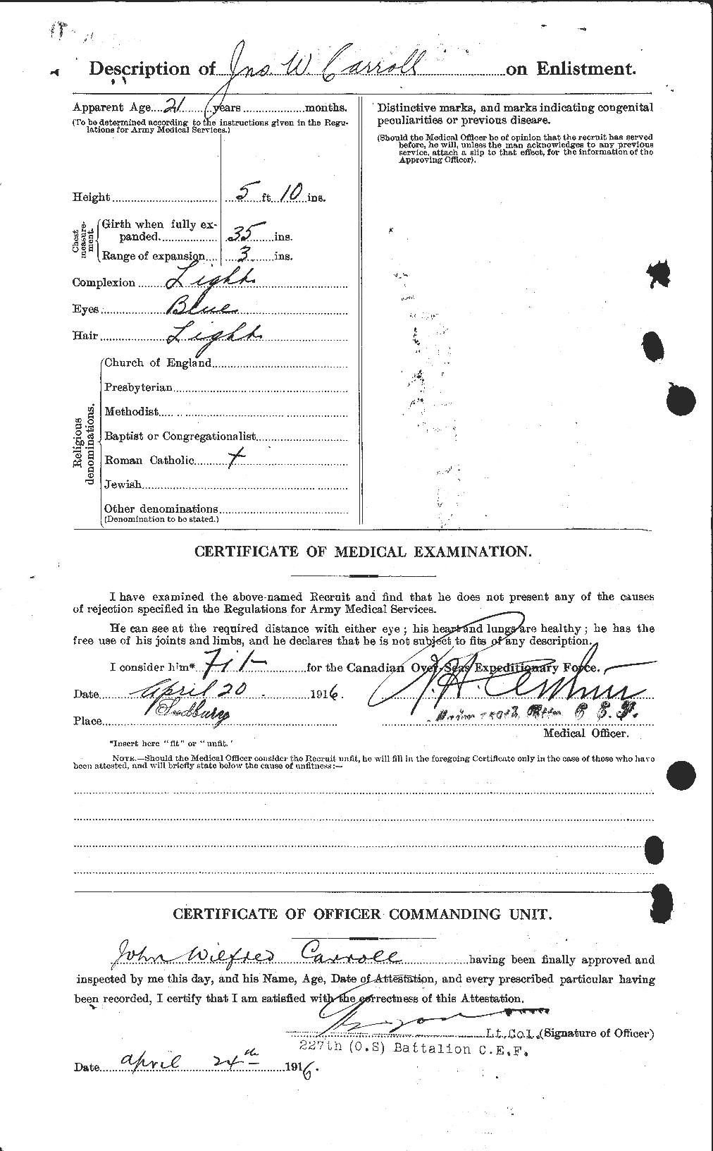 Personnel Records of the First World War - CEF 005635b
