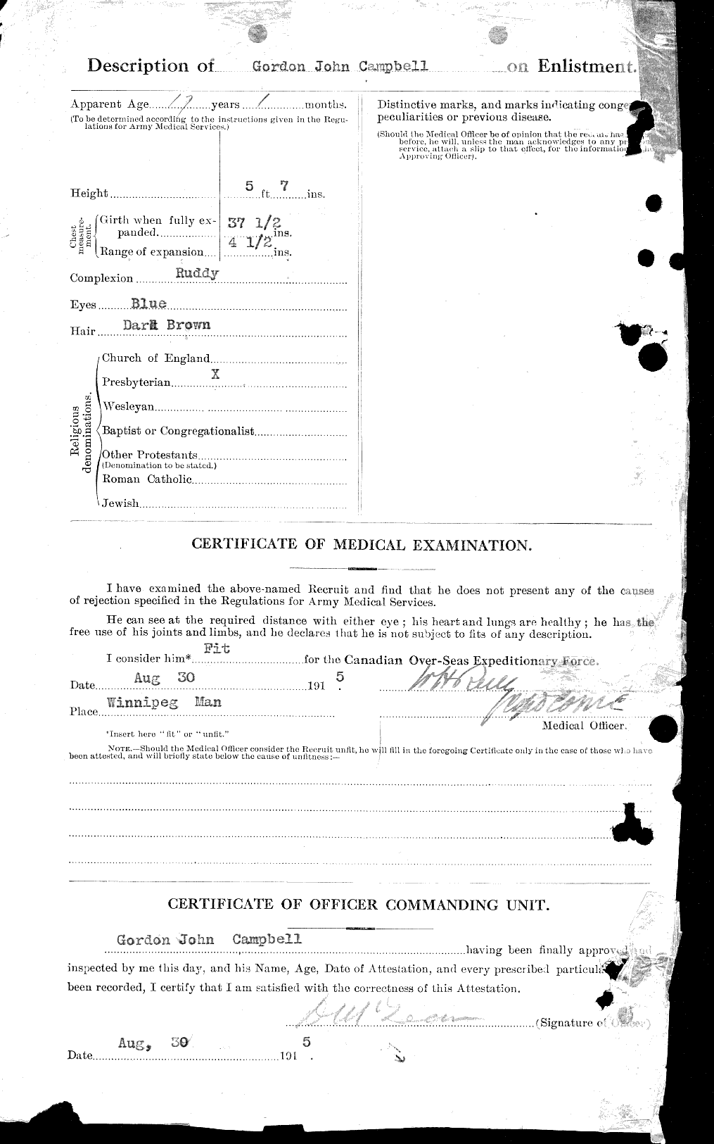 Personnel Records of the First World War - CEF 006704b