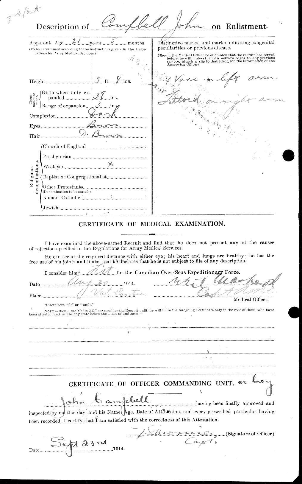 Personnel Records of the First World War - CEF 006797b