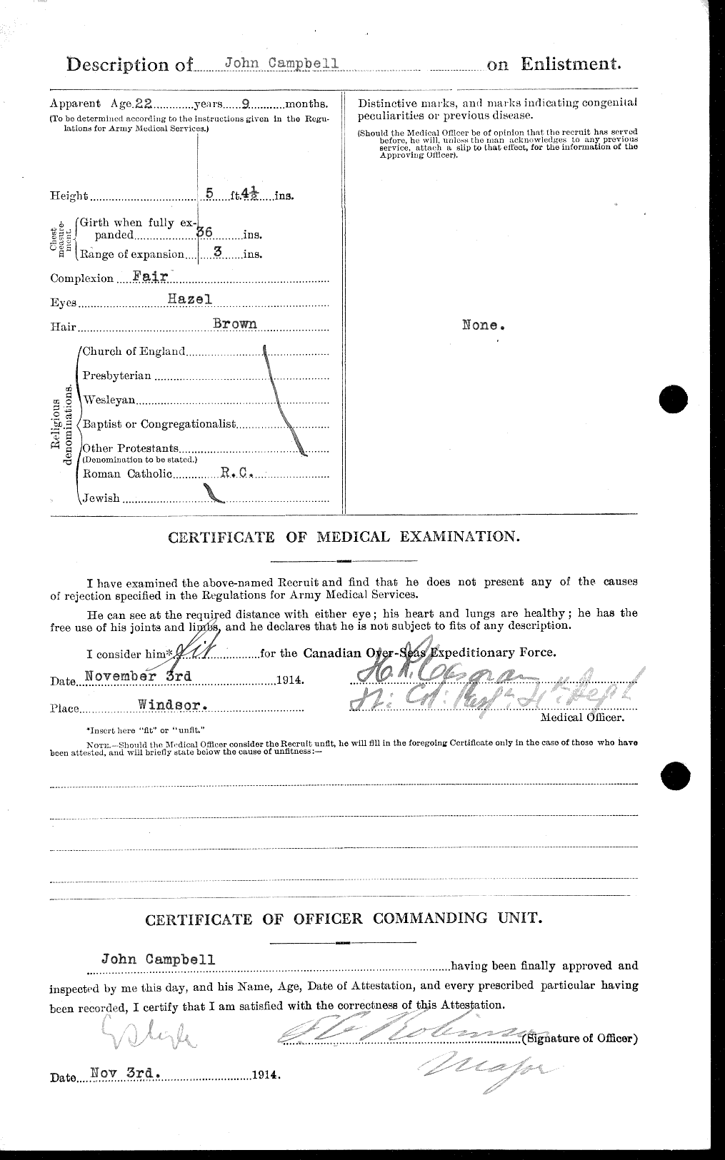Personnel Records of the First World War - CEF 006801b