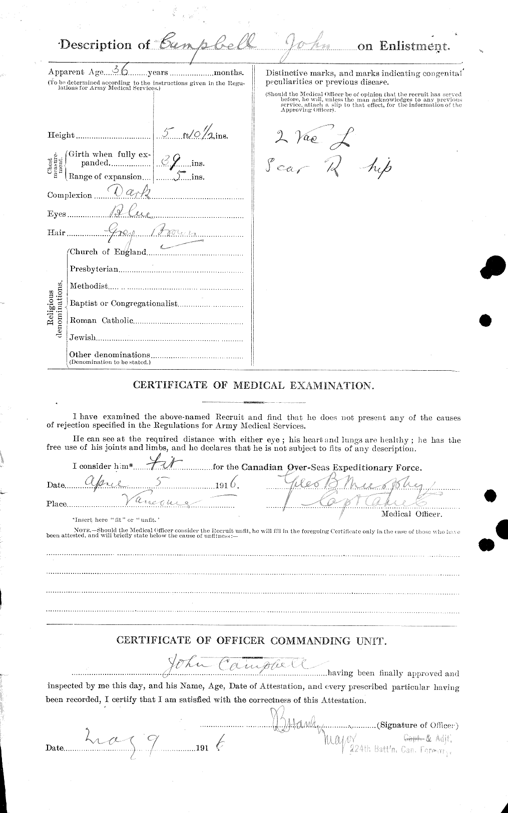 Personnel Records of the First World War - CEF 006824b