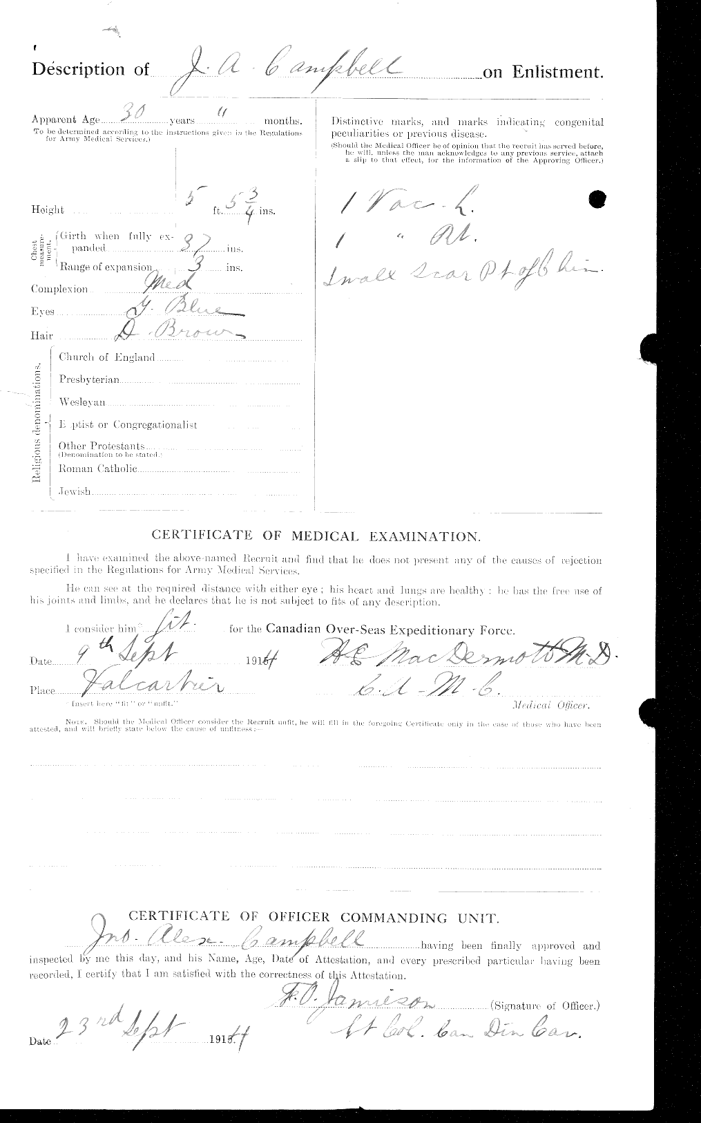 Personnel Records of the First World War - CEF 006852b