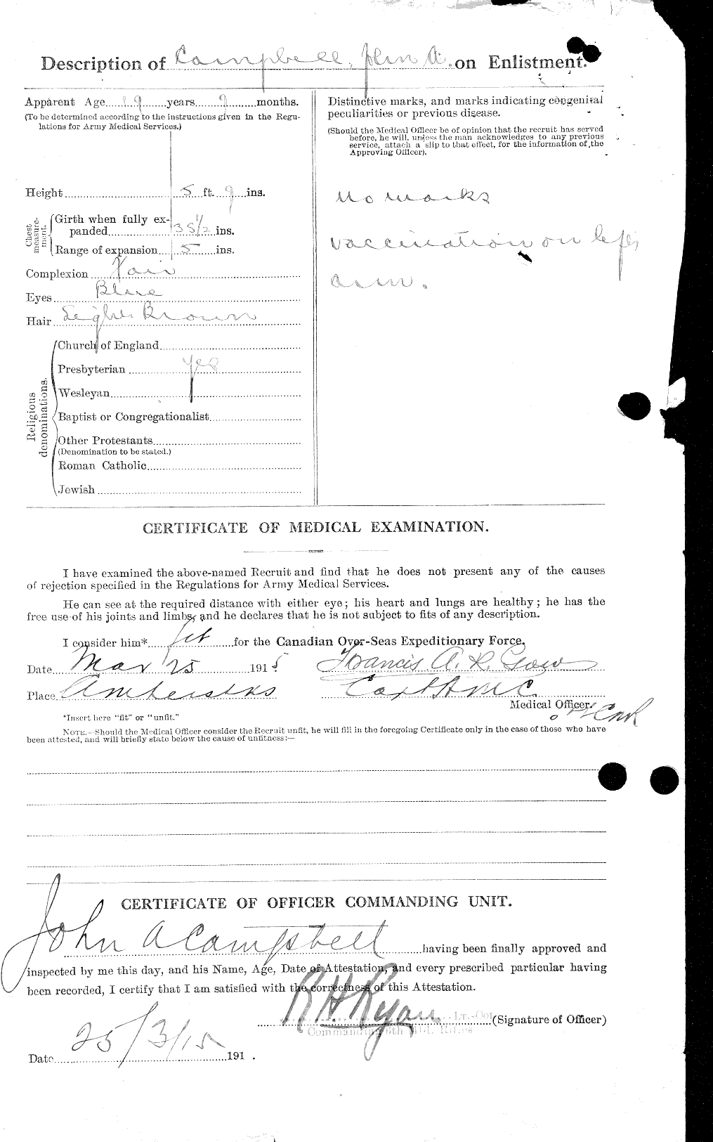 Personnel Records of the First World War - CEF 006855b