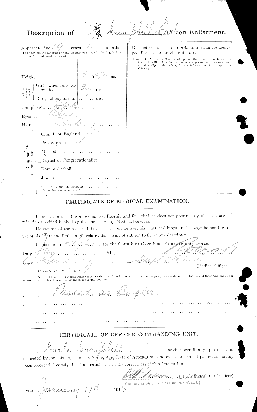 Personnel Records of the First World War - CEF 008233b