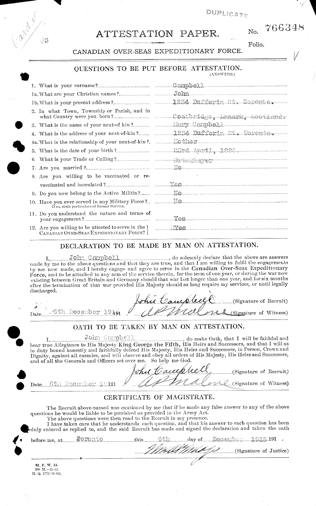 Personnel Records of the First World War - CEF 008456a