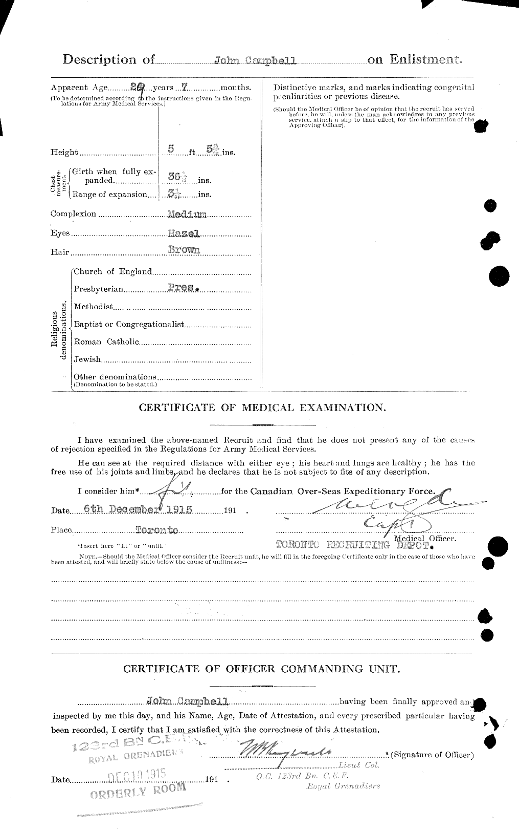 Personnel Records of the First World War - CEF 008456b