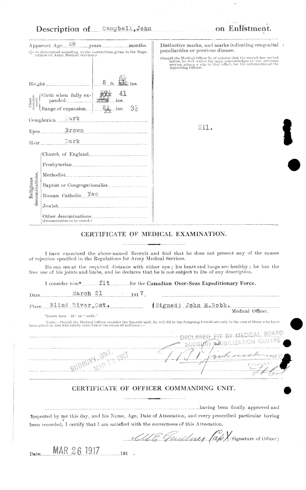 Personnel Records of the First World War - CEF 008485b