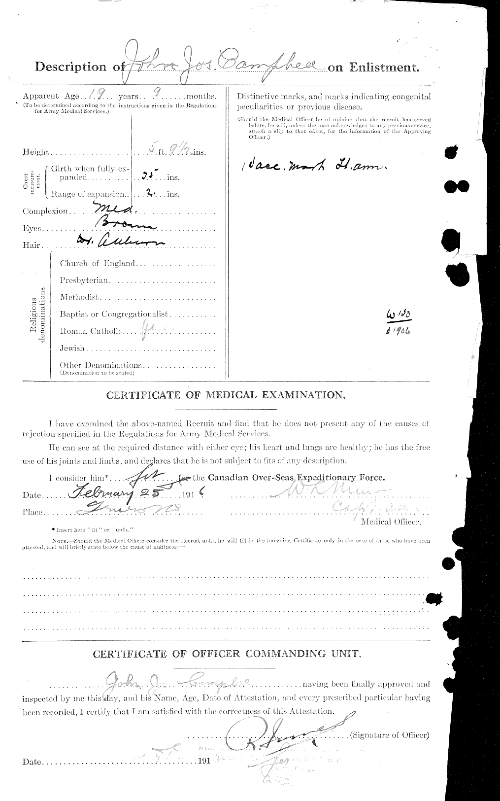 Personnel Records of the First World War - CEF 008551b