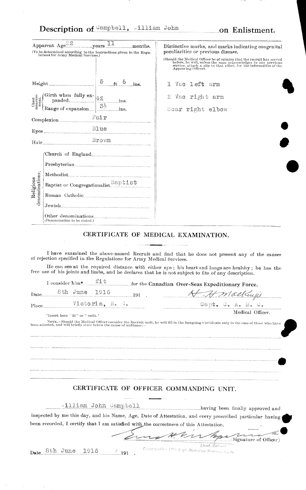 Personnel Records of the First World War - CEF 008698b