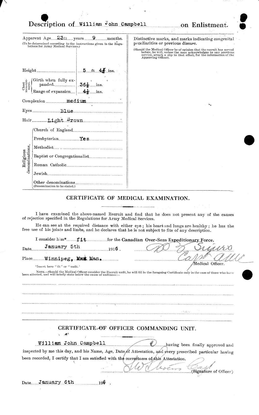 Personnel Records of the First World War - CEF 008699b