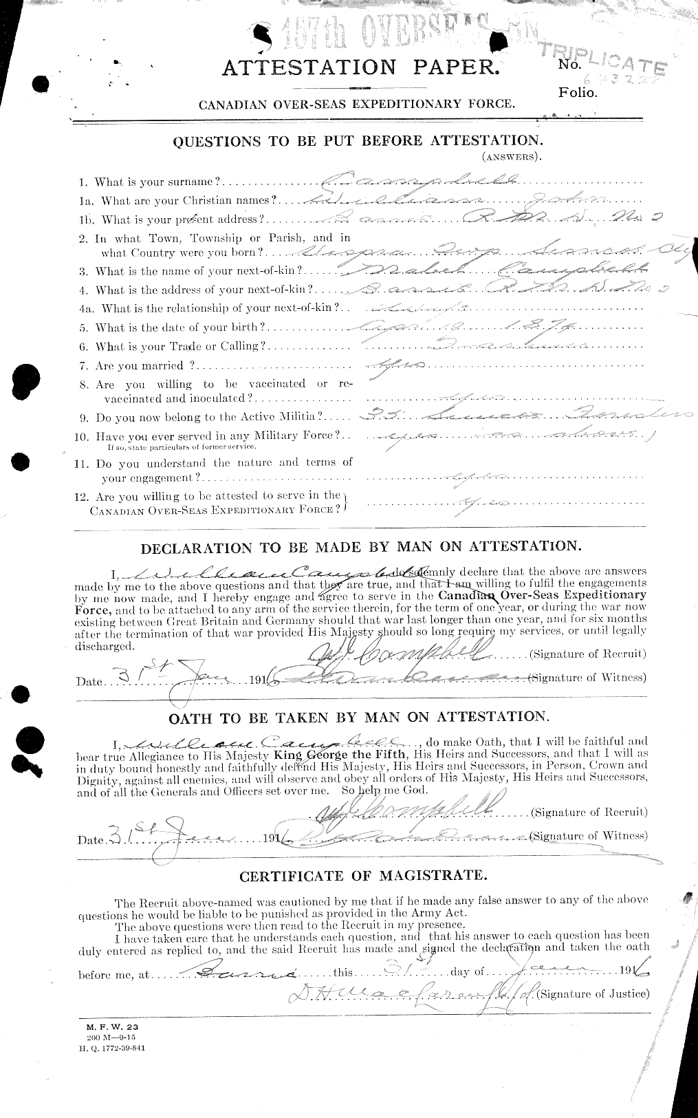 Personnel Records of the First World War - CEF 008702a